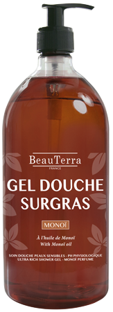 Beauterra gel douche 3 en 1 monoï flacon pompe