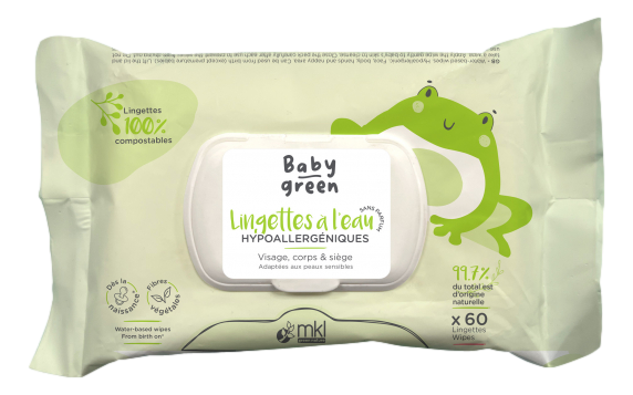 BABY GREEN lingette A l'eau